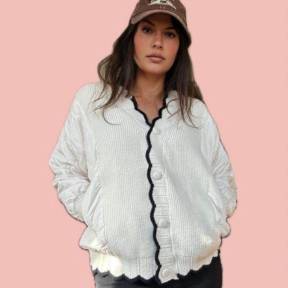 Michele Jackets & Blazers - Michelle Quilted Knit Jacket – Made in Italy, Perfect for Spring